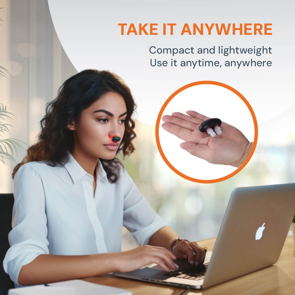Red Light Therapy Nasal Device