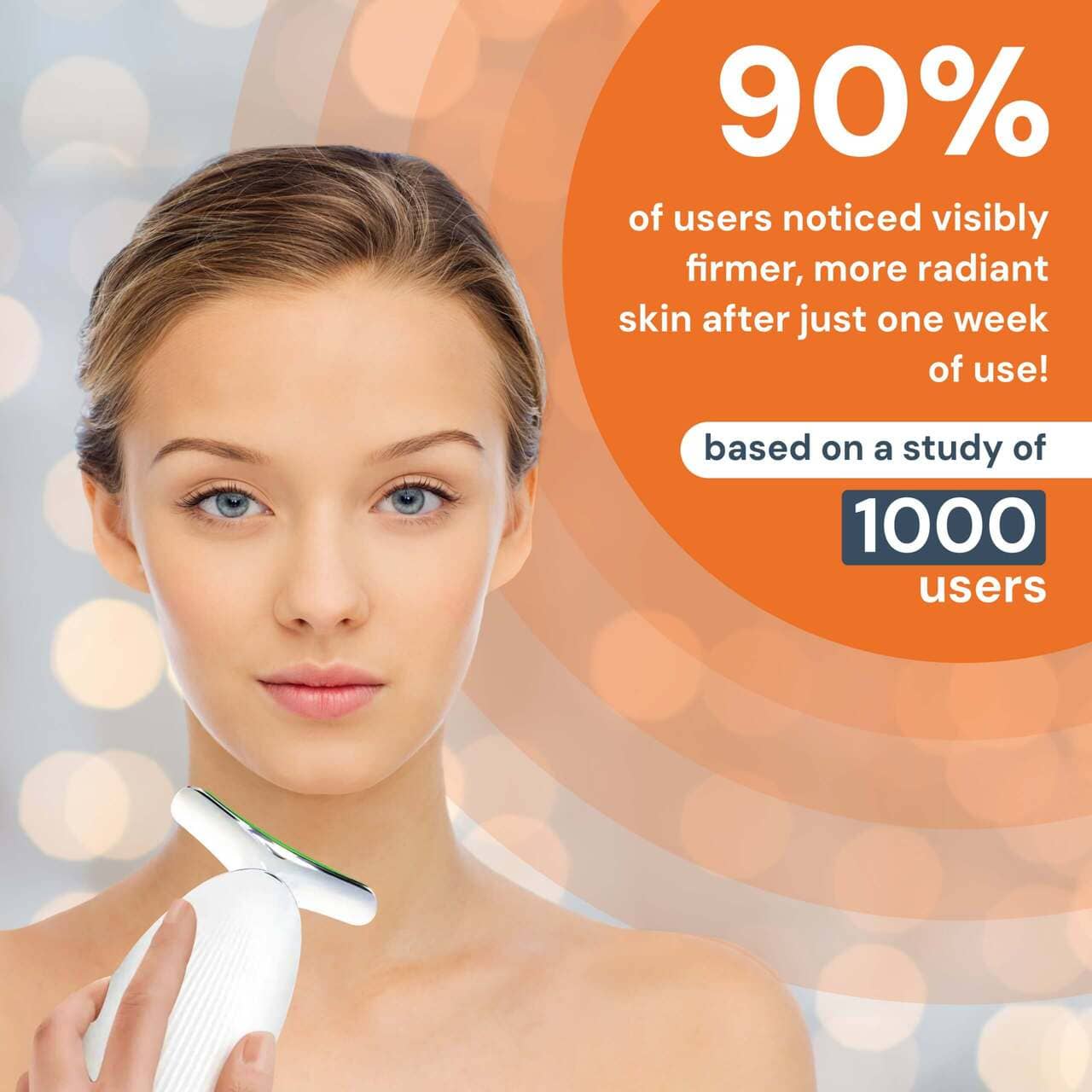 LED Face Massager – Anti-Aging, Skin Tightening & Wrinkle Reduction - EMS, Heat & Light Therapy
