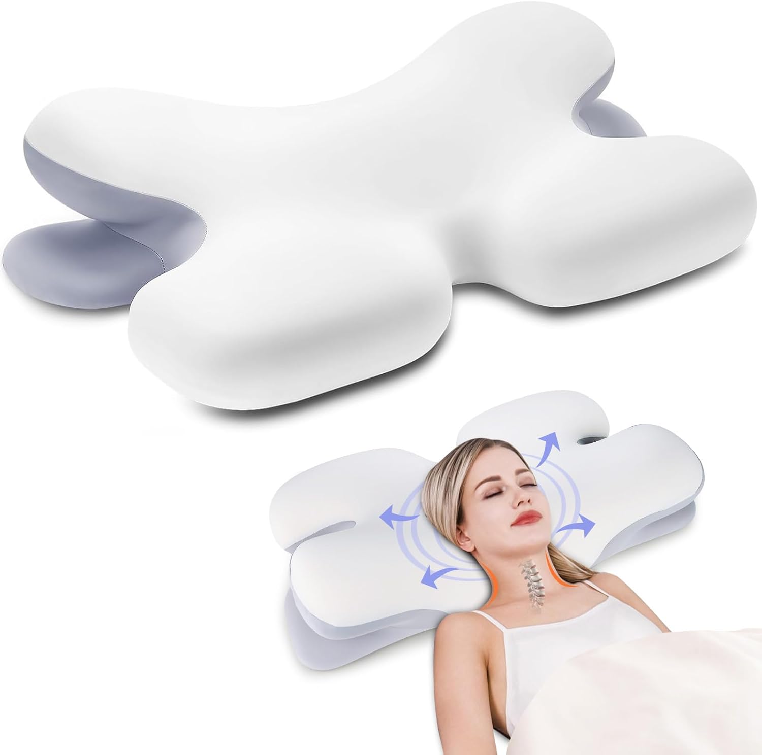 Orthopaedic Cervical Pillow | Contoured Memory Foam