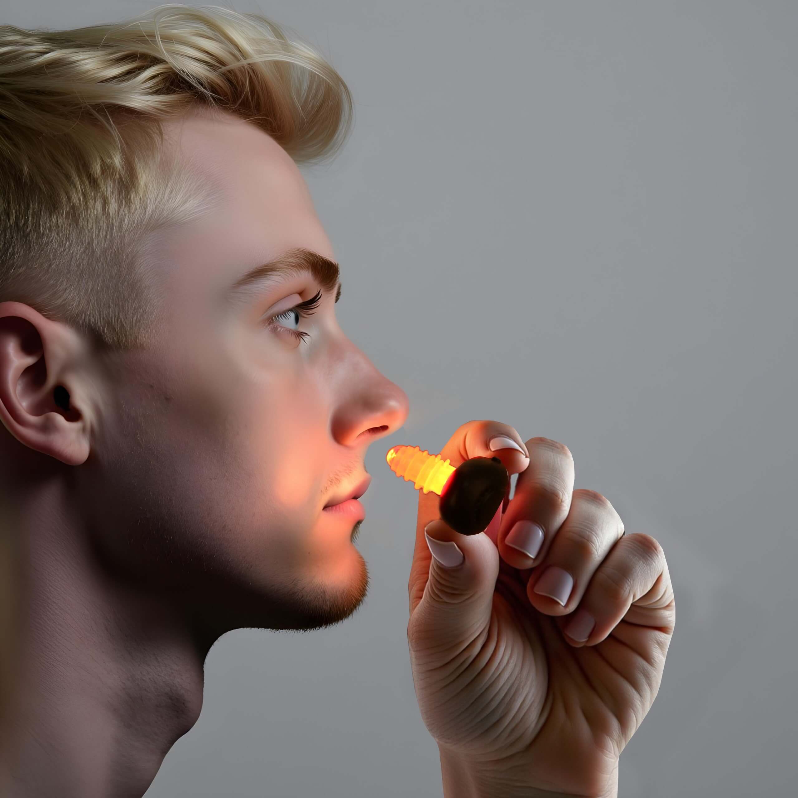 Red Light Therapy Nasal Device