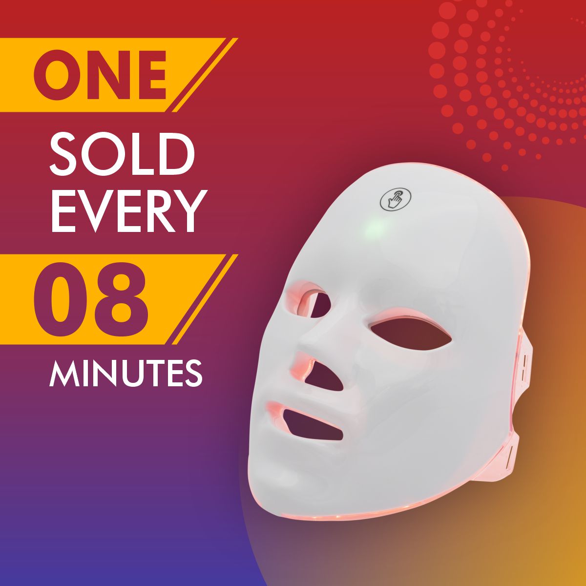 LED Beauty Face Mask - Rejuvenating Anti-Aging Skin Therapy