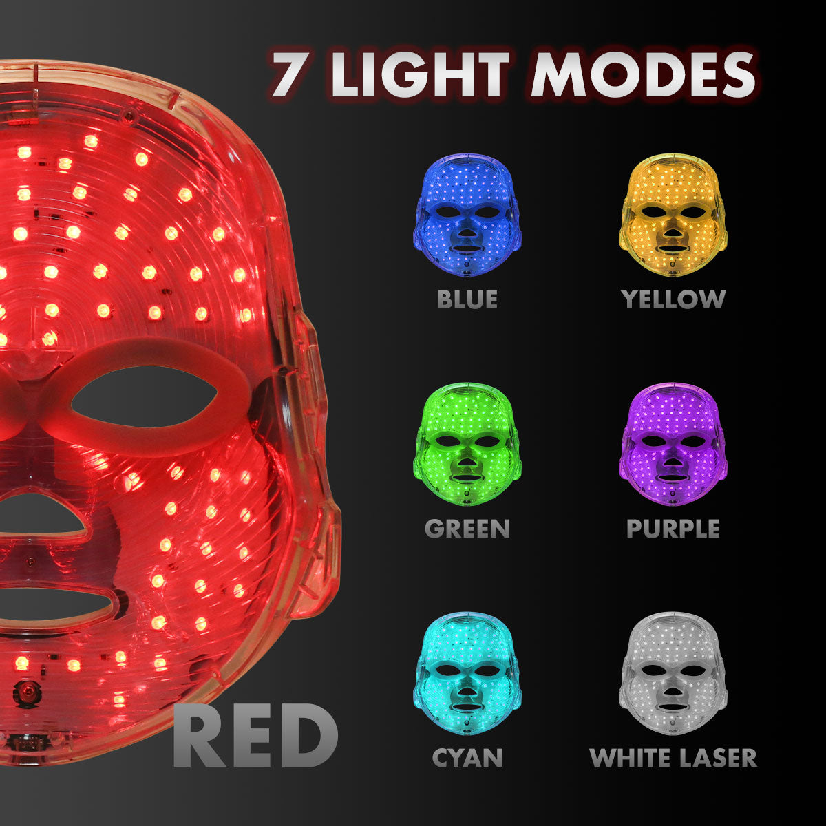 LED Beauty Face Mask - Rejuvenating Anti-Aging Skin Therapy